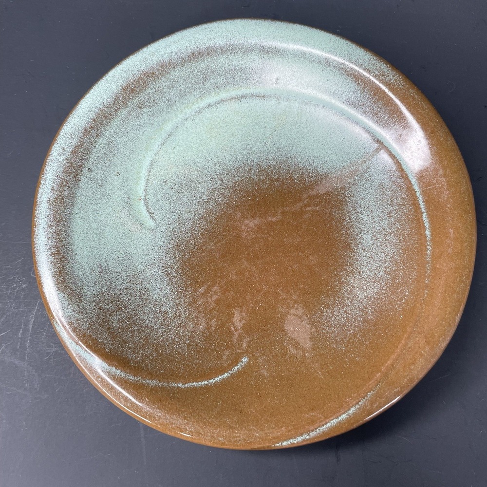 Frankoma Pottery 4E Lazy Bones‎ Plate 5.75" Prairie Green Vtg